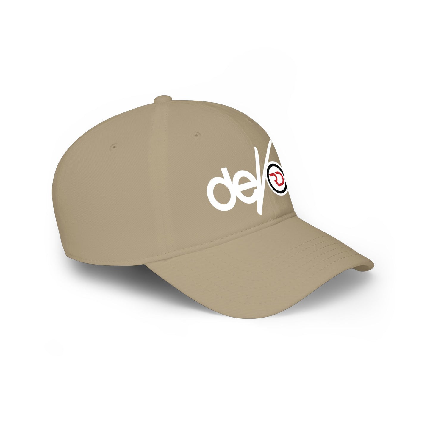 Low Profile Baseball Cap — 'deVoe' Script Logo Red Dad Hat