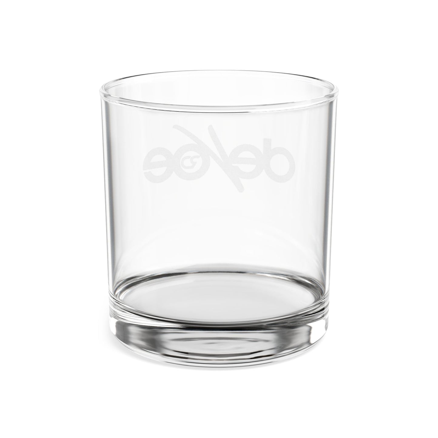 Engraved Whiskey Glass (10.5 oz) — Minimal Logo Rocks Glass, Personalized Barware Gift