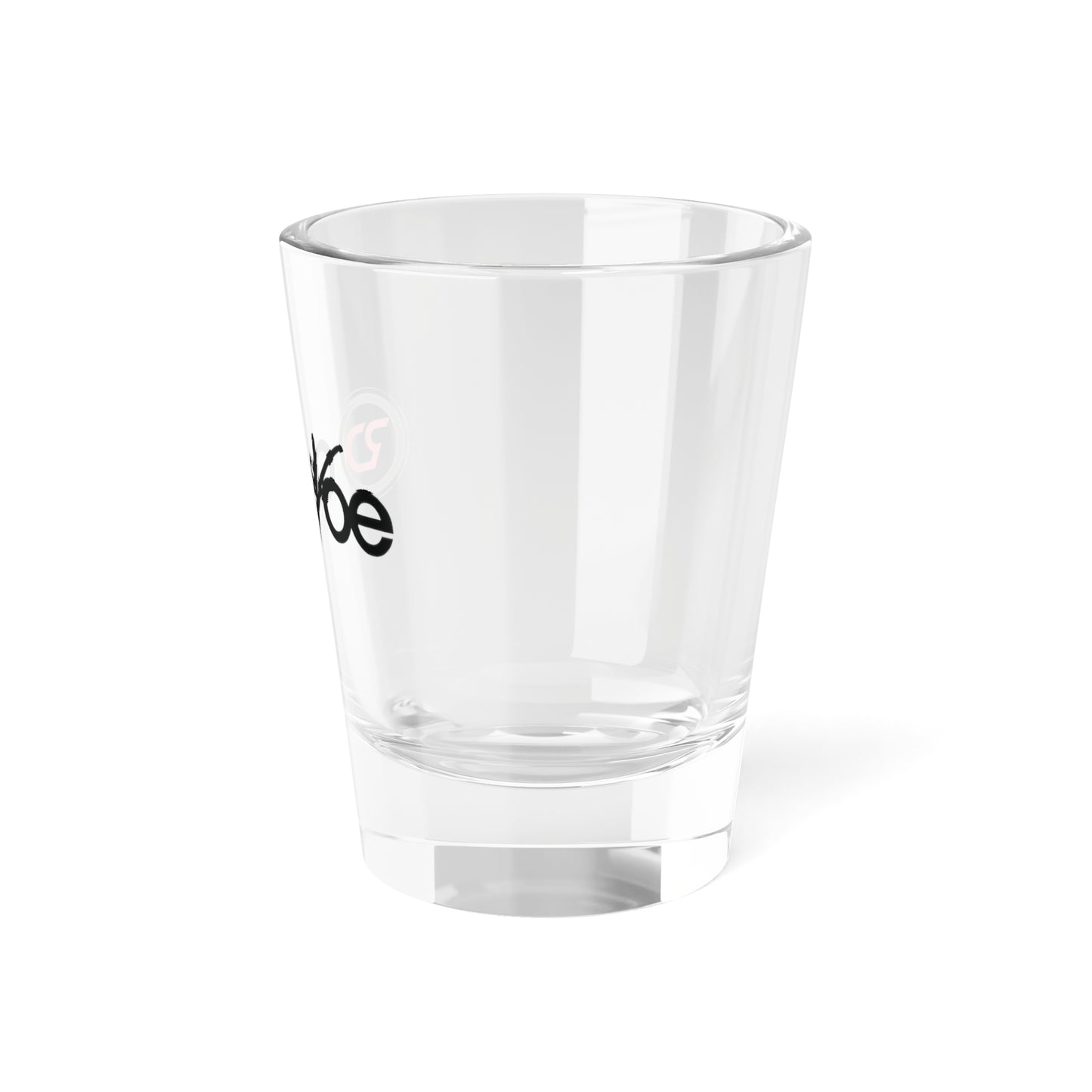 Branded 1.5oz Shot Glass — De/oe Logo Clear Shooter Glass