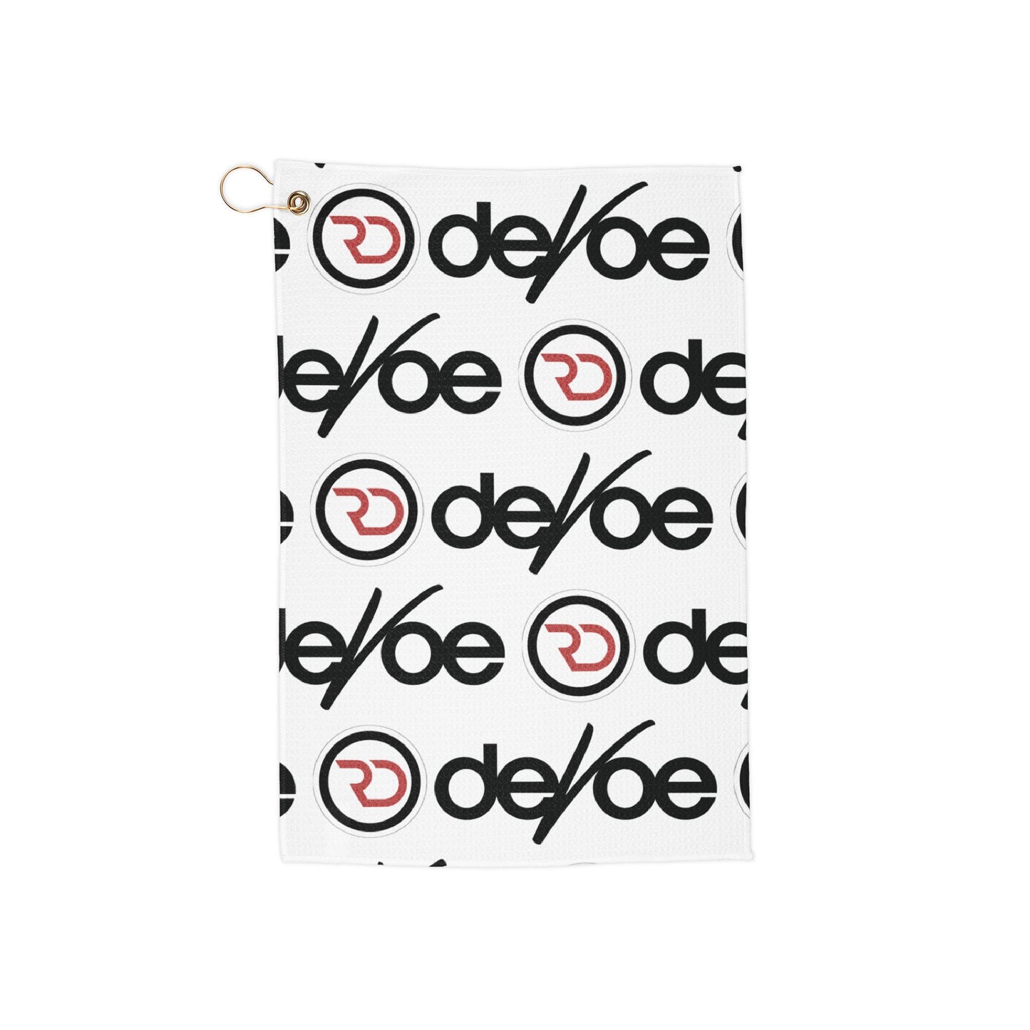 Logo Golf Towel — Branded DeVoe Performance Golf Towel with Clip Ring