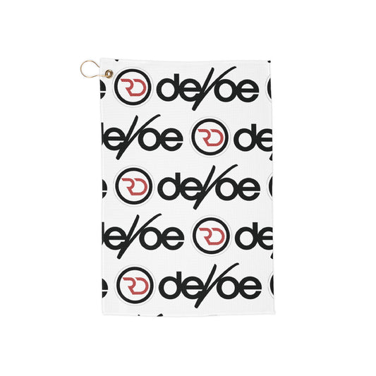 Logo Golf Towel — Branded DeVoe Performance Golf Towel with Clip Ring