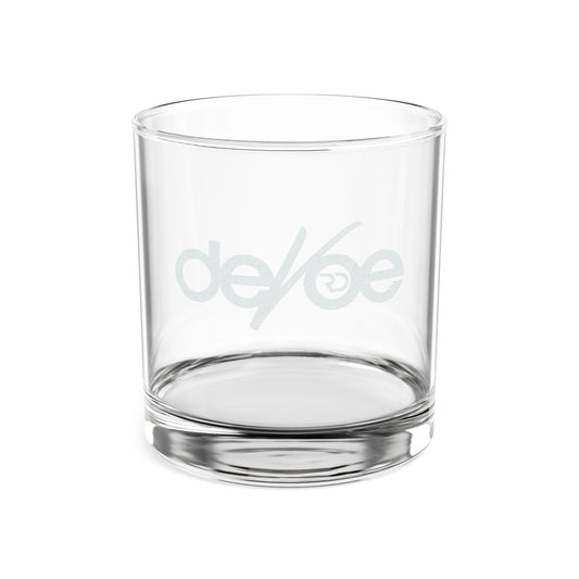 Engraved Whiskey Glass (10.5 oz) — Minimal Logo Rocks Glass, Personalized Barware Gift