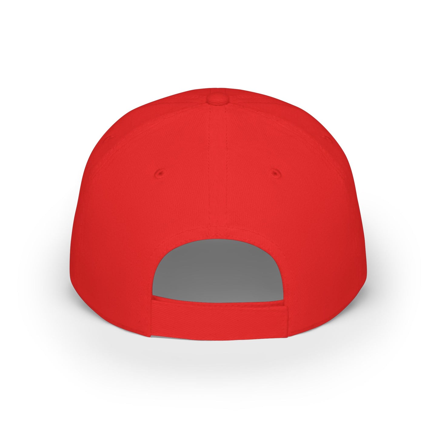 Low Profile Baseball Cap — 'deVoe' Script Logo Red Dad Hat