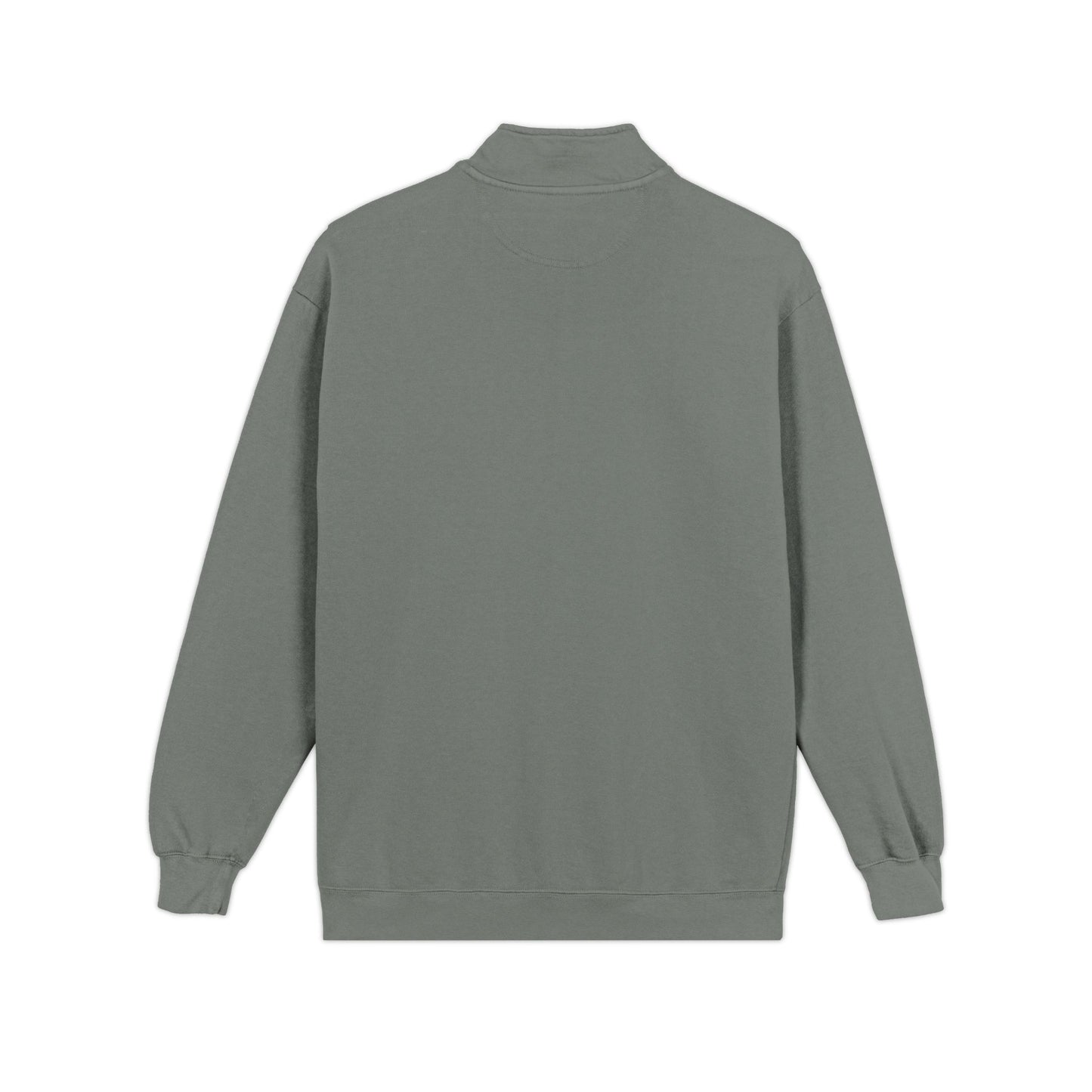 Quarter-Zip Sweatshirt — Minimal Logo Chest Pullover