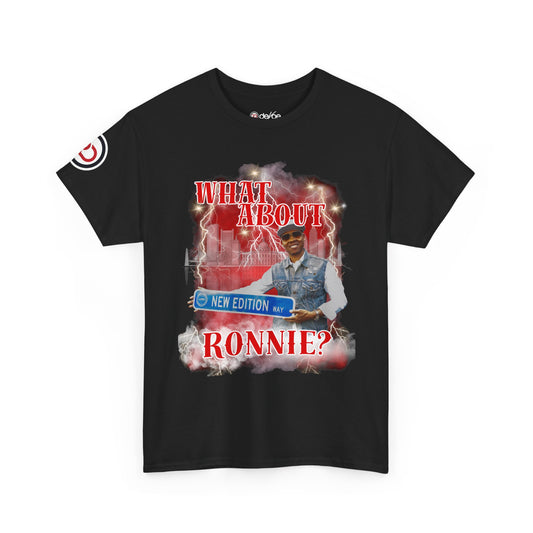 What About Ronnie? Graphic Tee — Retro Movie Poster Design