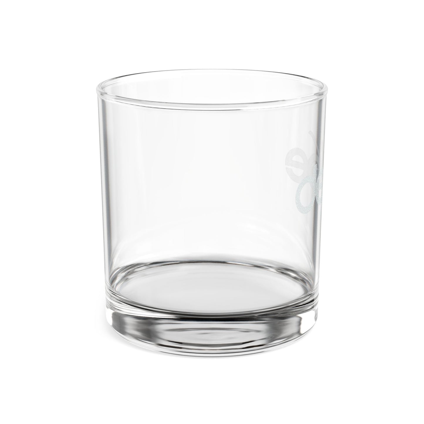 Engraved Whiskey Glass (10.5 oz) — Minimal Logo Rocks Glass, Personalized Barware Gift