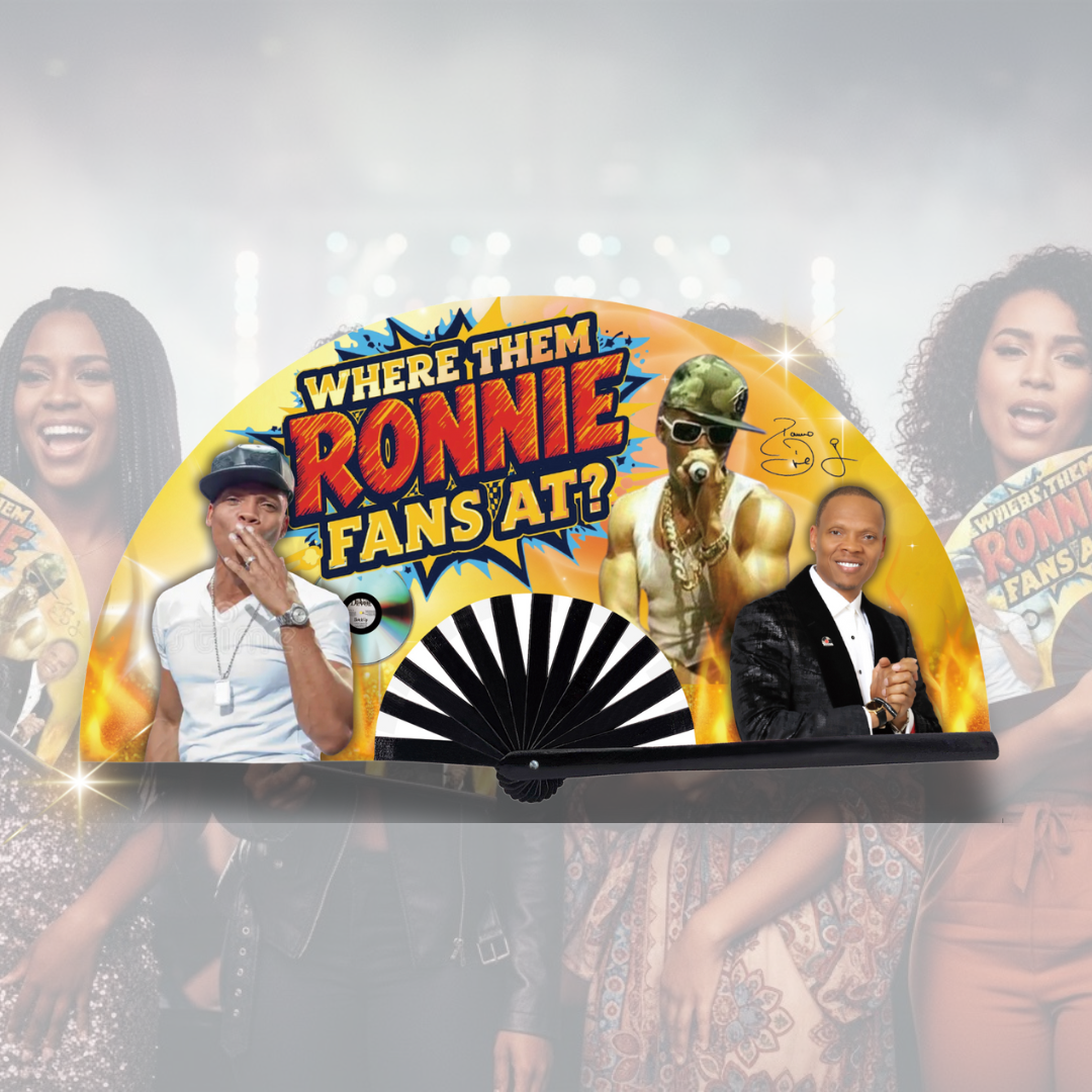 Limited Edition Ronnie DeVoe Concert Clack Fan – Double-Sided + UV Glow (2026 Tour) - IN STOCK